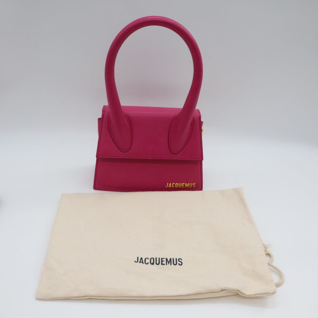 Jacquemus Le Chiquito Medium Pink Moyen Crossbody Handbag
