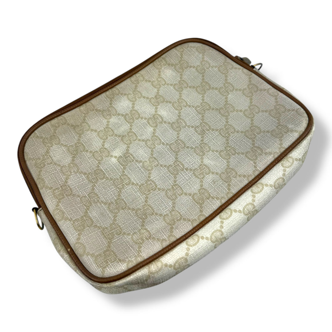 Gucci GG Monogram Cream Shoulder Crossbody Bag