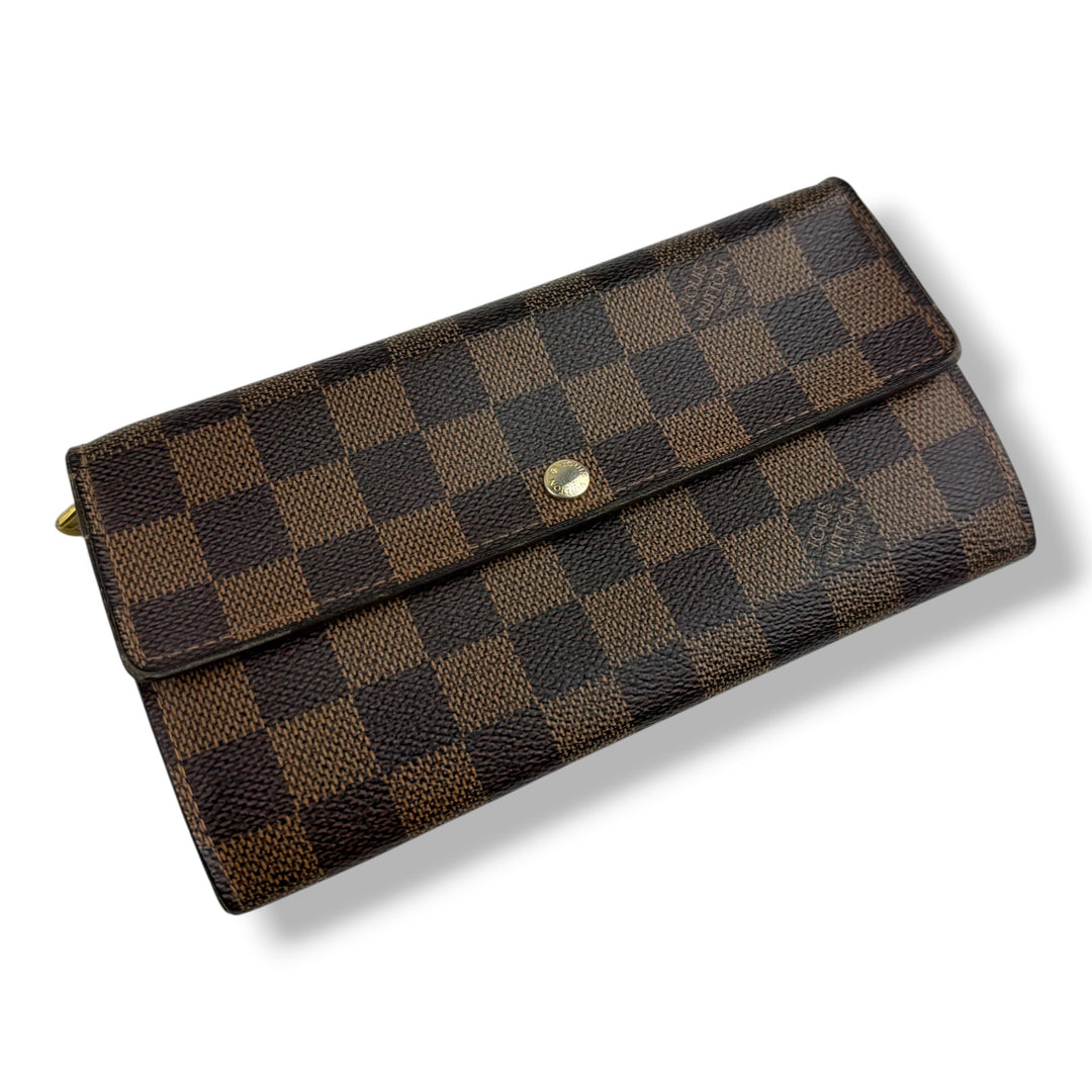 Louis Vuitton Sarah Brown Damier Femme Wallet