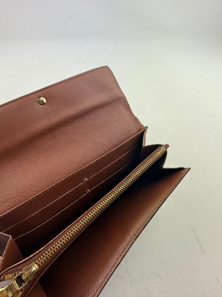Louis Vuitton Sarah Brown Monogram Femme Wallet