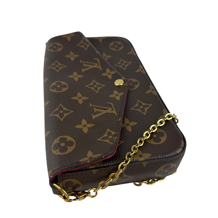 Louis Vuitton Felicie Pochette Brown Monogram Handbag