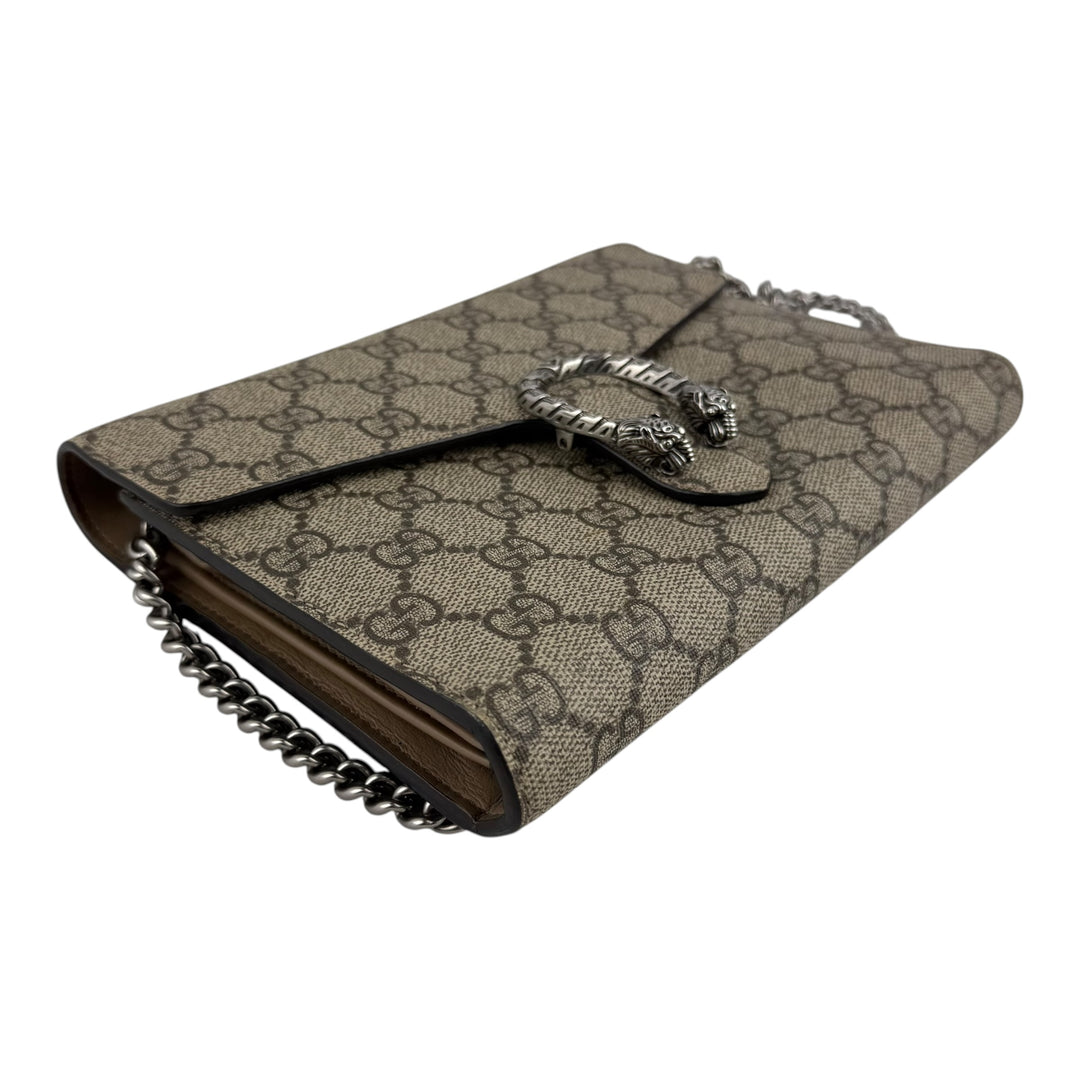 Gucci GG Dionysus Wallet On Chain Beige Handbag