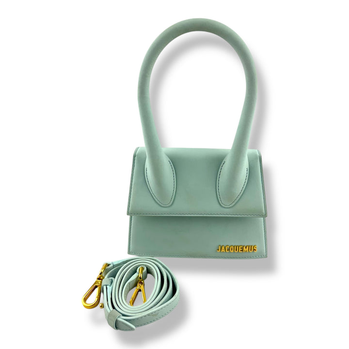 Jacquemus Le Chiquito Moyen Light Blue Crossbody Handbag