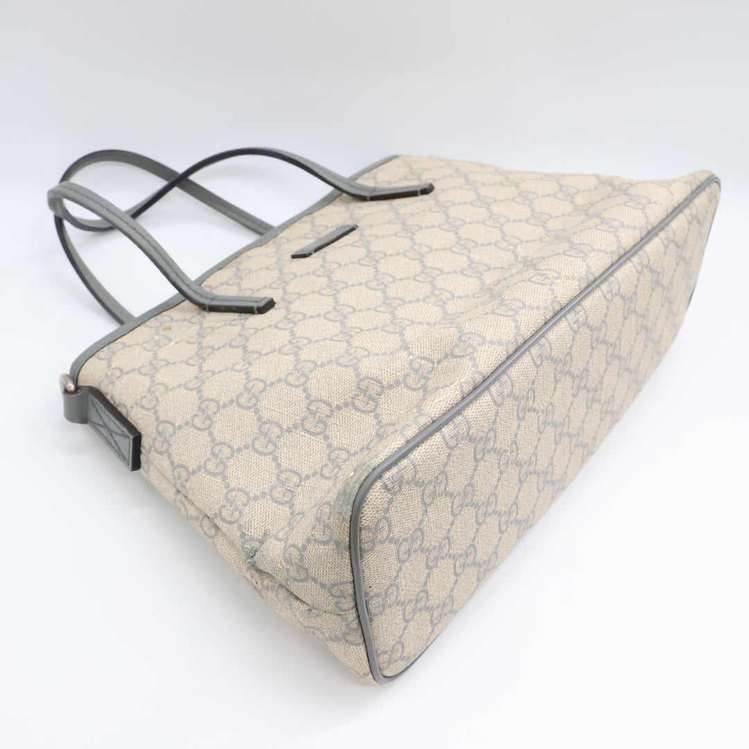 Gucci GG Beige/Grey Supreme Canvas Tote Bag