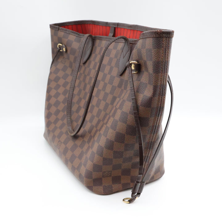 Louis Vuitton Brown Damier Neverfull MM Handbag