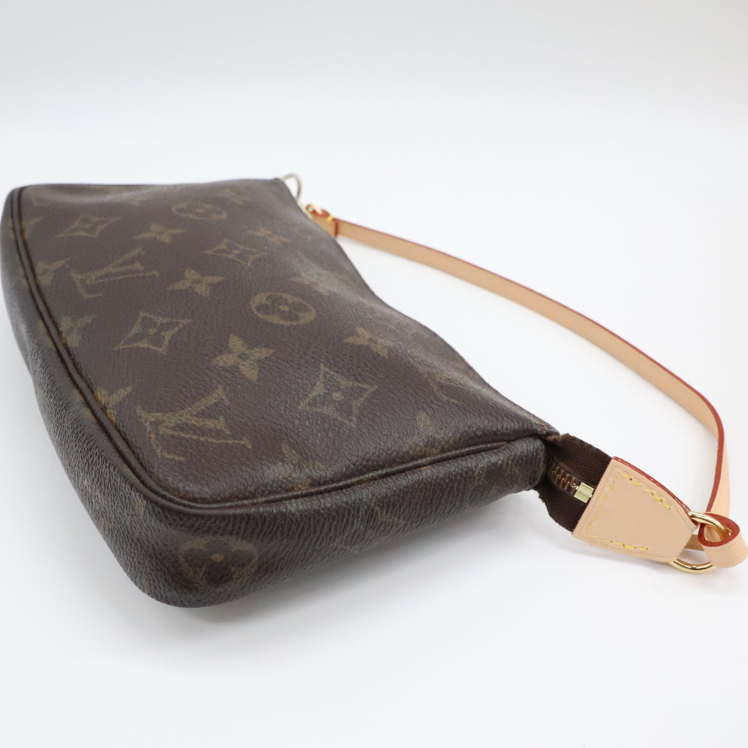 Louis Vuitton Pochette Accessories Brown Monogram Clutch Bag