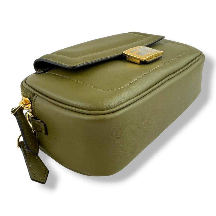 Fendi Khaki Easy 2 Baguette Chain Crossbody Bag