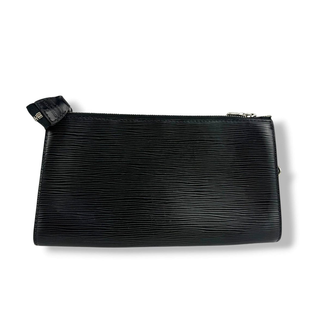Louis Vuitton Pochette Black Epi Leather Bag