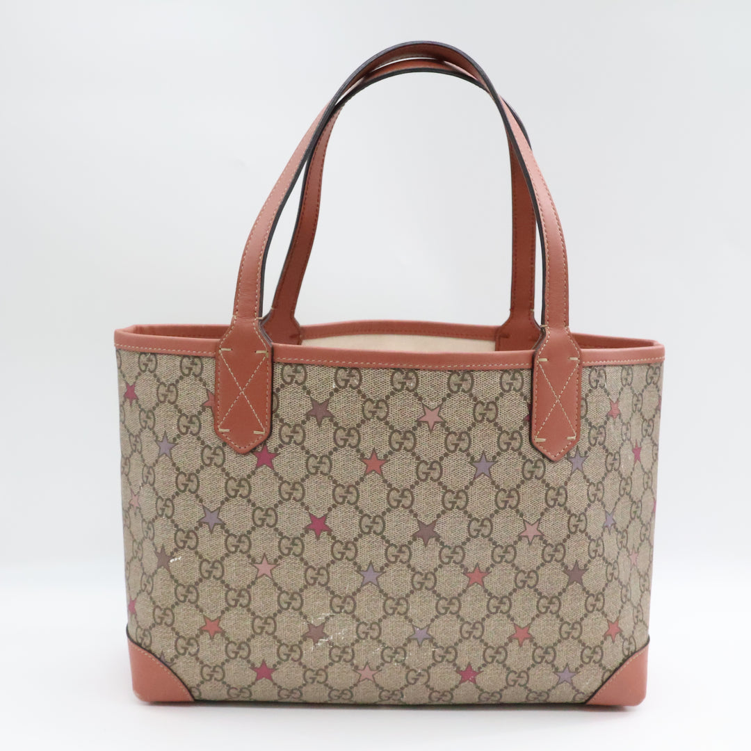 Gucci GG Beige Supreme Stars Canvas Tote Bag