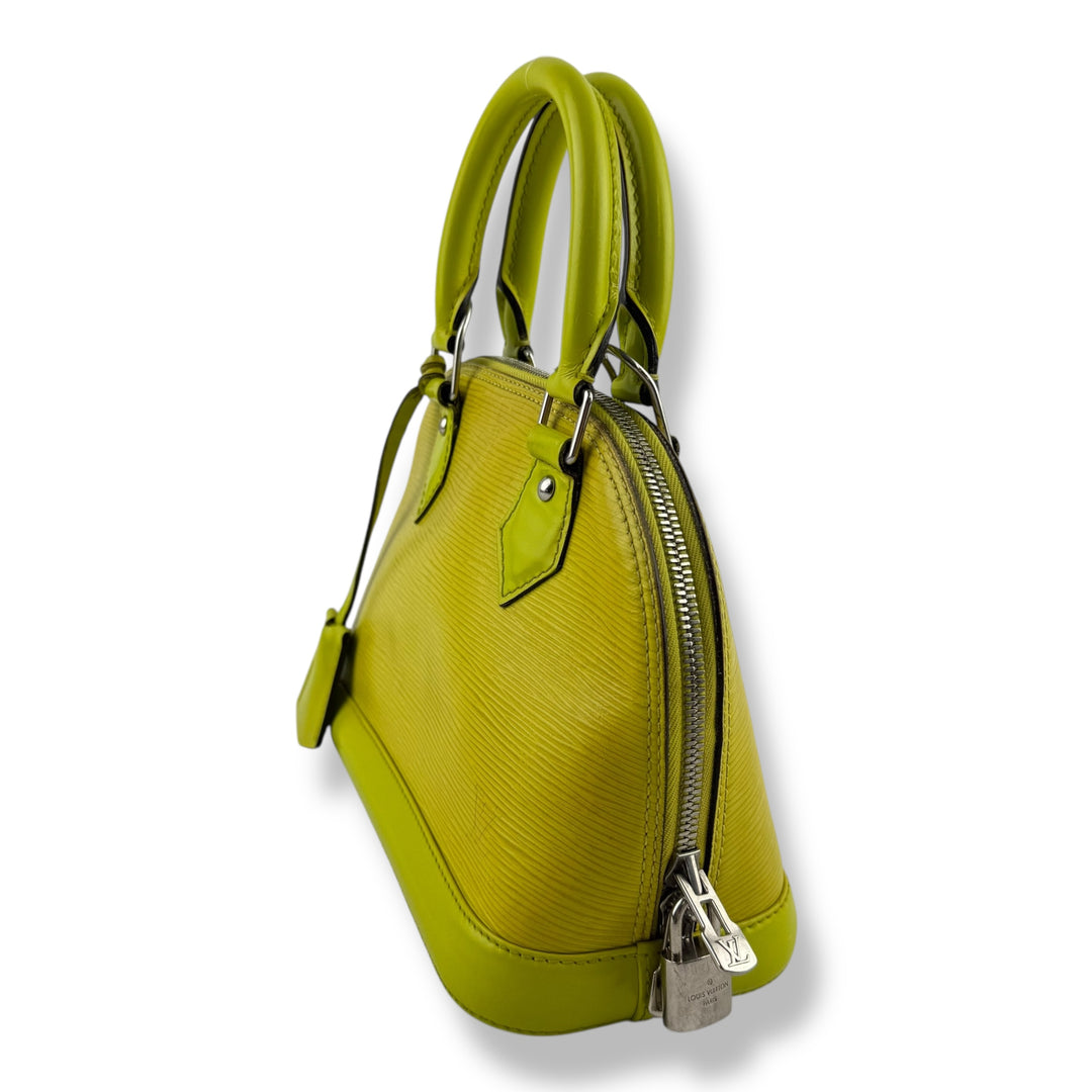 Louis Vuitton Alma BB Epi Leather Yellow Handbag