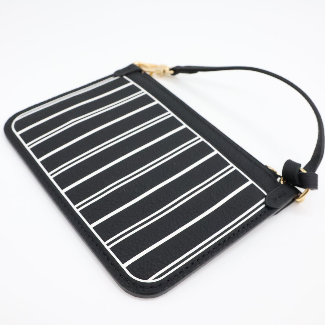 Louis Vuitton Black Neverfull Inside Out Clutch Pouch