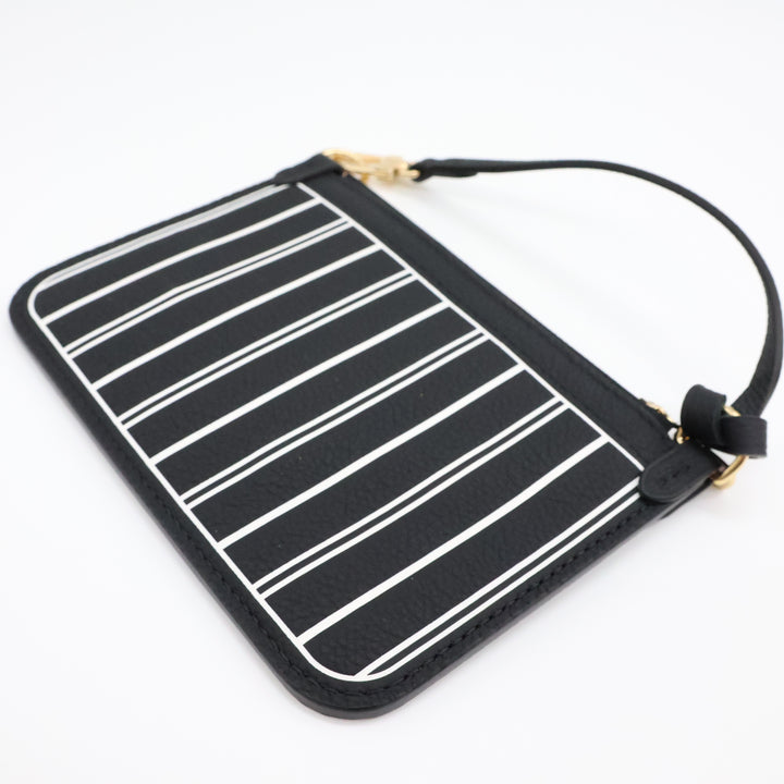 Louis Vuitton Black Neverfull Inside Out Clutch Pouch
