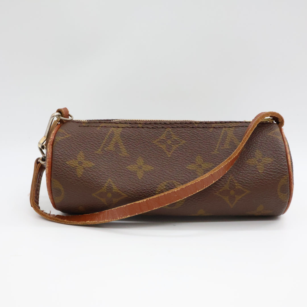 Louis Vuitton Vintage Brown Monogram Mini Papillon Pouch