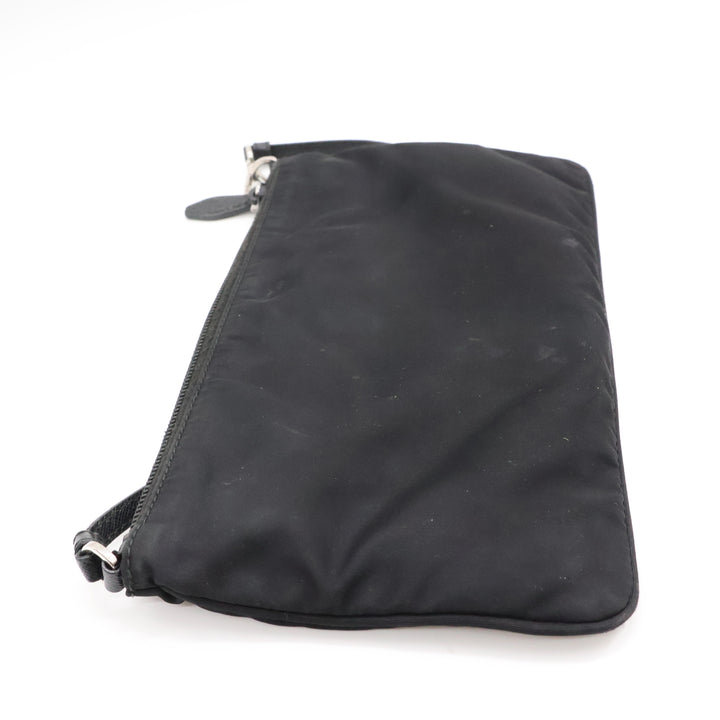 Prada Black Nylon Pochette Handbag