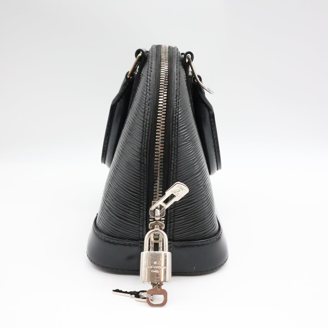 Louis Vuitton Alma BB Black Epi Leather Handbag