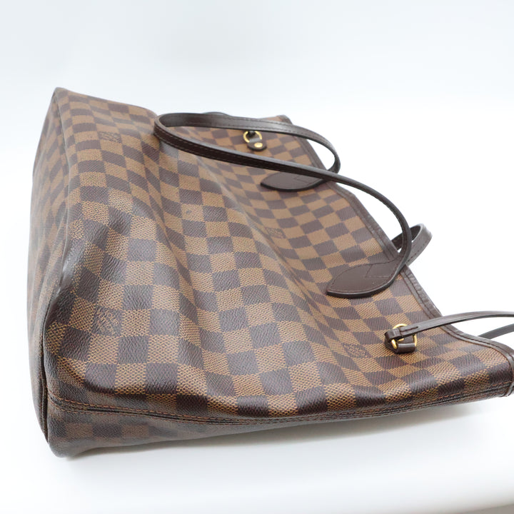 Louis Vuitton Brown Damier Neverfull MM Handbag