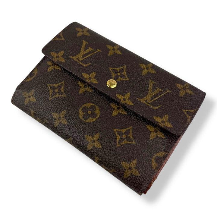 Louis Vuitton Trifold Brown Monogram International Femme Wallet