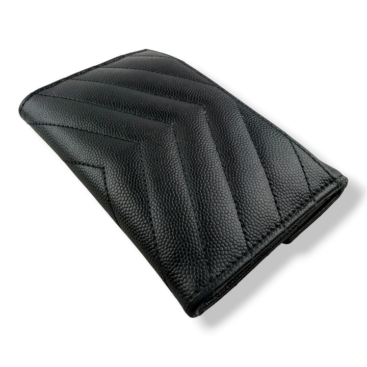 Saint Laurent Small Leather Black Purse