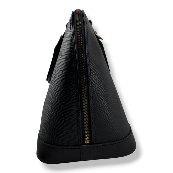 Louis Vuitton Black Epi Leather Alma PM Handbag
