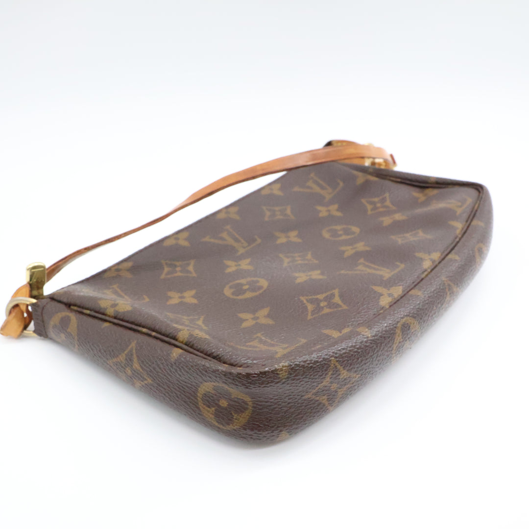 Louis Vuitton Pochette Accessories Brown Monogram Clutch Bag