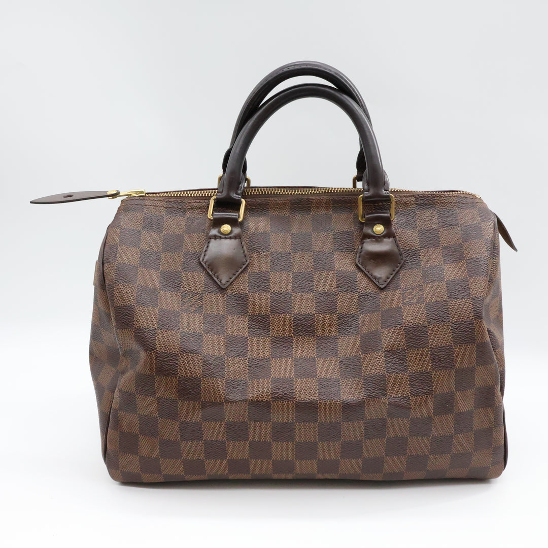 Louis Vuitton Speedy 30 Brown Damier Ebene Handbag