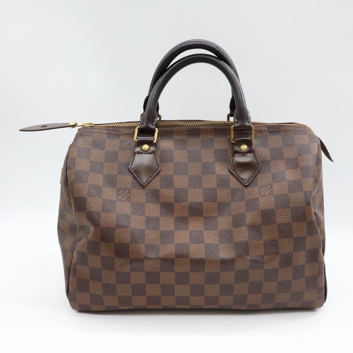 Louis Vuitton Speedy 30 Brown Damier Ebene Handbag