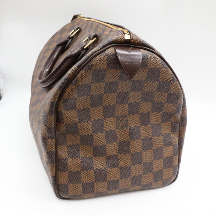 Louis Vuitton Speedy 30 Brown Damier Ebene Handbag