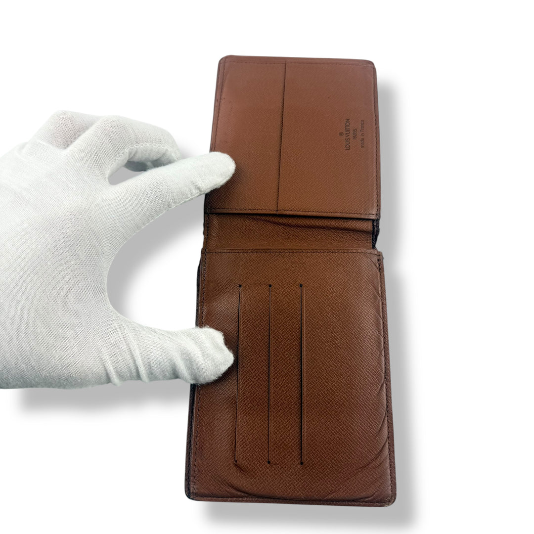 Louis Vuitton Vintage Bifold Brown Monogram Wallet