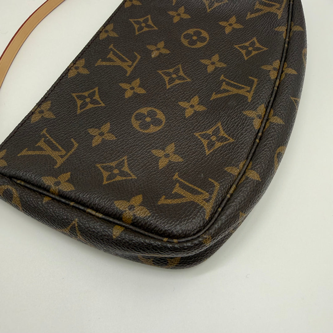 Louis Vuitton Pochette Accessories Brown Monogram Clutch Bag