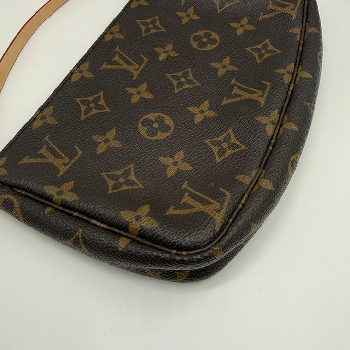 Louis Vuitton Pochette Accessories Brown Monogram Clutch Bag