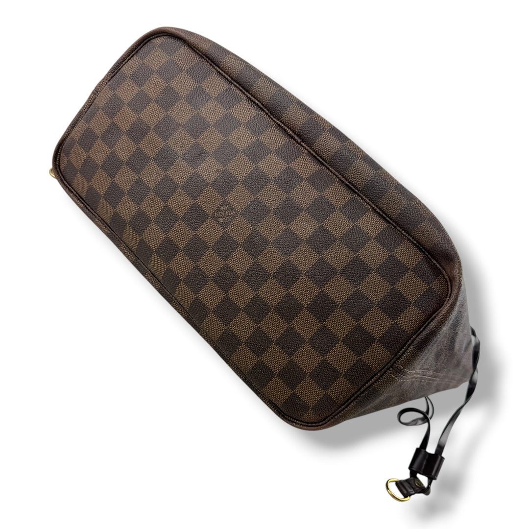 Louis Vuitton Brown Damier Neverfull MM Handbag
