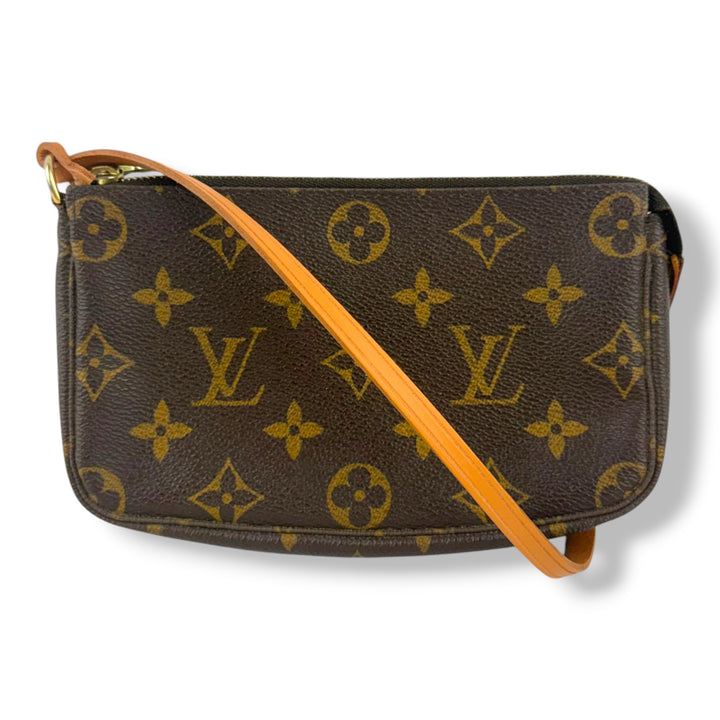 Louis Vuitton Medium Pochette Accessories Brown Monogram Clutch Bag