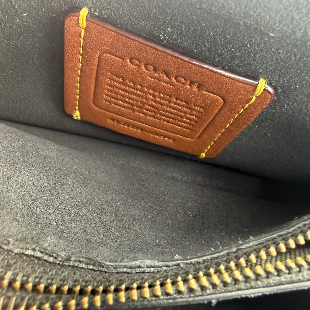 Coach Tabby 20 Black Leather Handbag