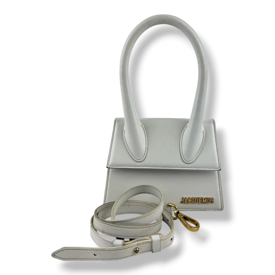 Jacquemus Le Chiquito Medium White Moyen Crossbody Handbag