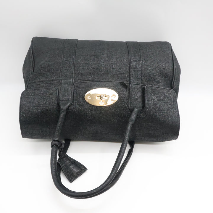 Mulberry Bayswater Black Sparkle Leather Handbag
