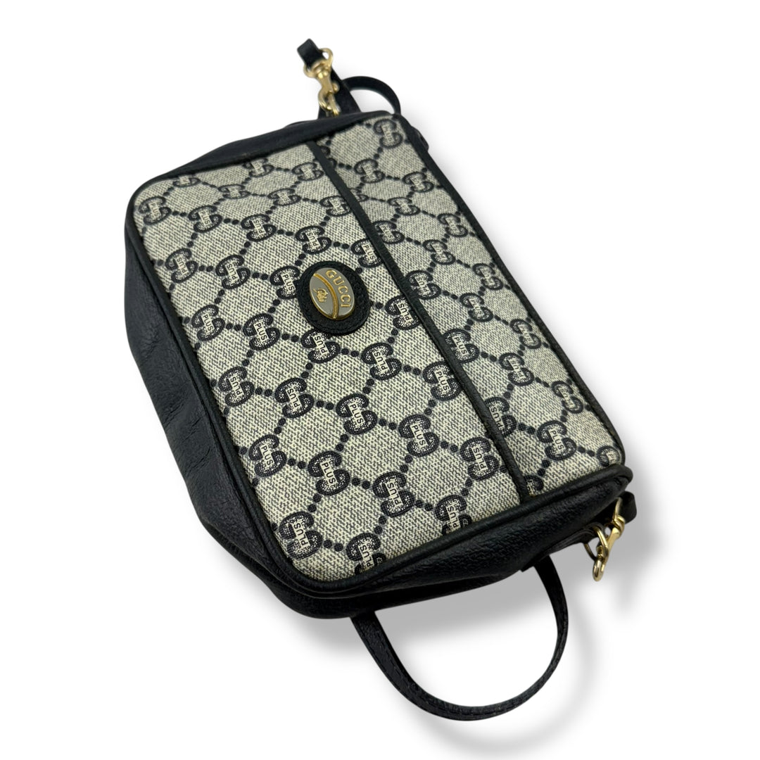 Gucci GG Plus Canvas Beige/Navy Shoulder Crossbody Bag