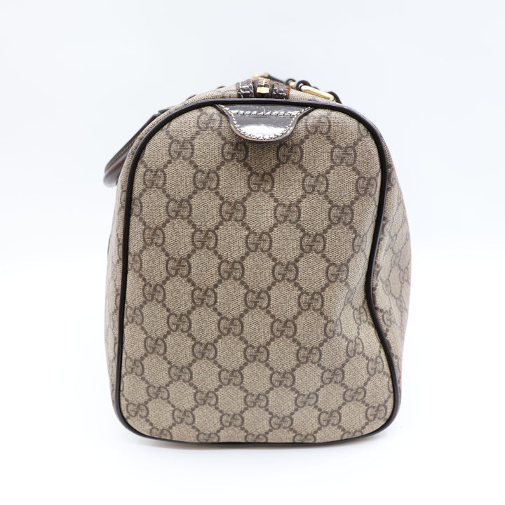 Gucci GG Beige Boston Duffle Handbag