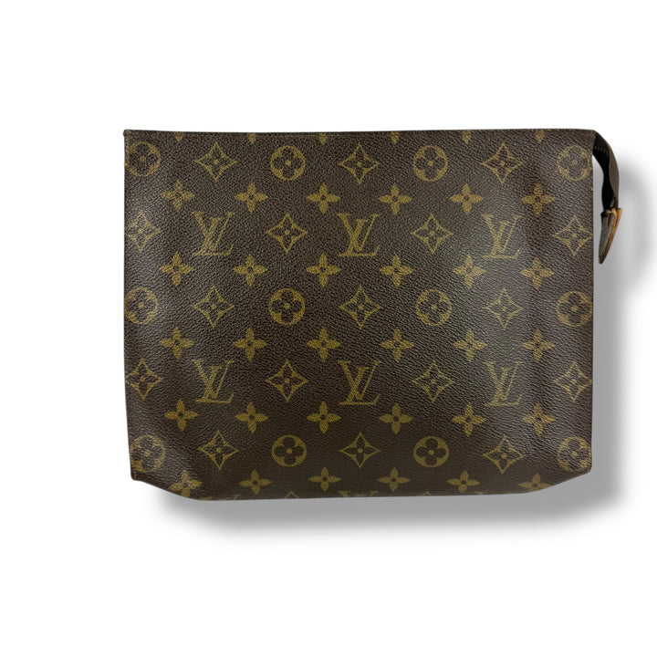 Louis Vuitton Vintage Brown Monogram Toiletry Pouch 26 Bag