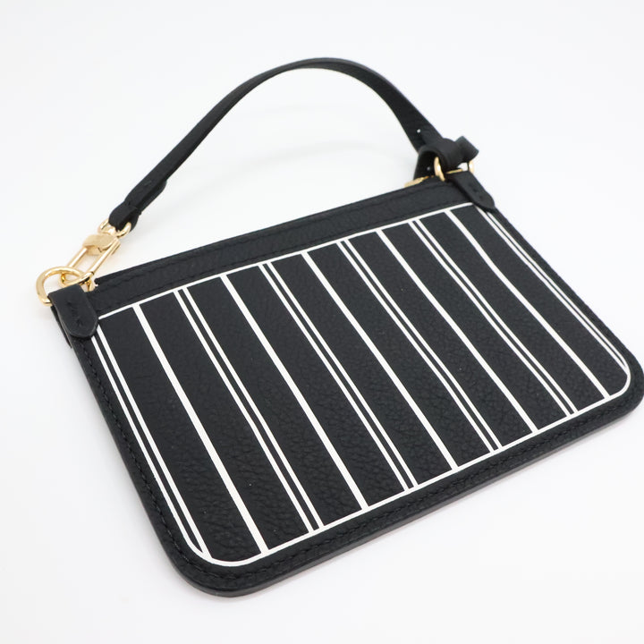 Louis Vuitton Black Neverfull Inside Out Clutch Pouch