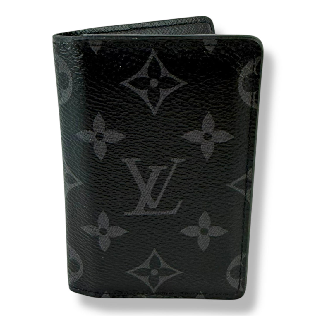 Louis Vuitton Black Monogram Eclipse Pocket Organiser Cardholder Wallet