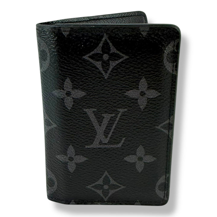 Louis Vuitton Black Monogram Eclipse Pocket Organiser Cardholder Wallet