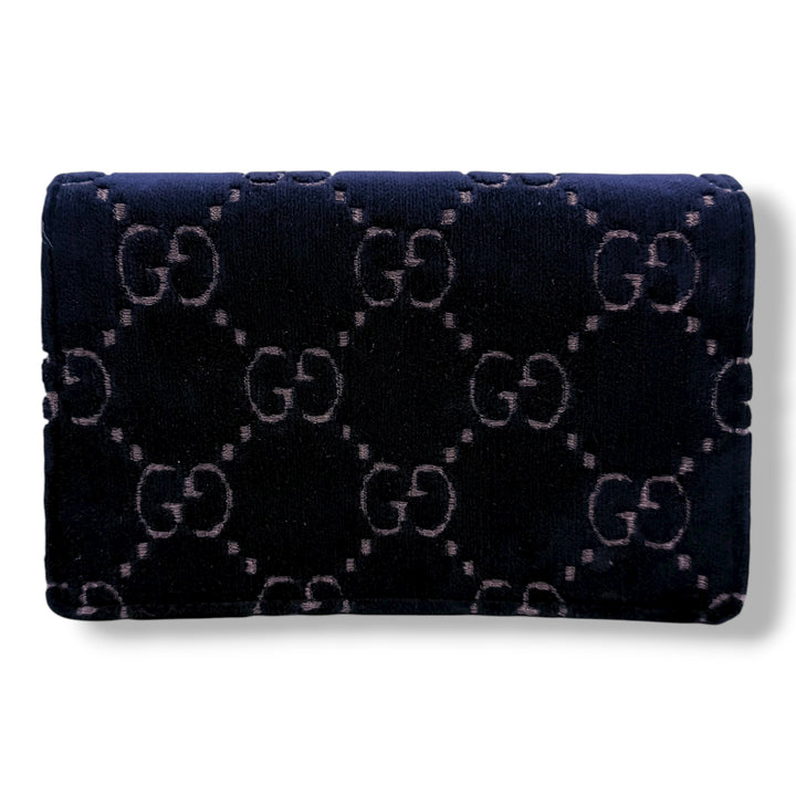 Gucci GG Dionysus Navy Velvet Super Mini Handbag