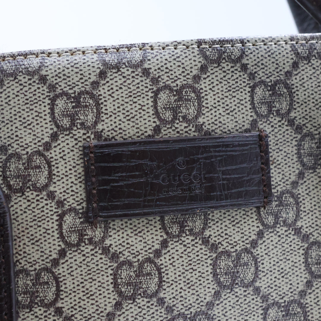 Gucci GG Canvas Beige Tote Bag