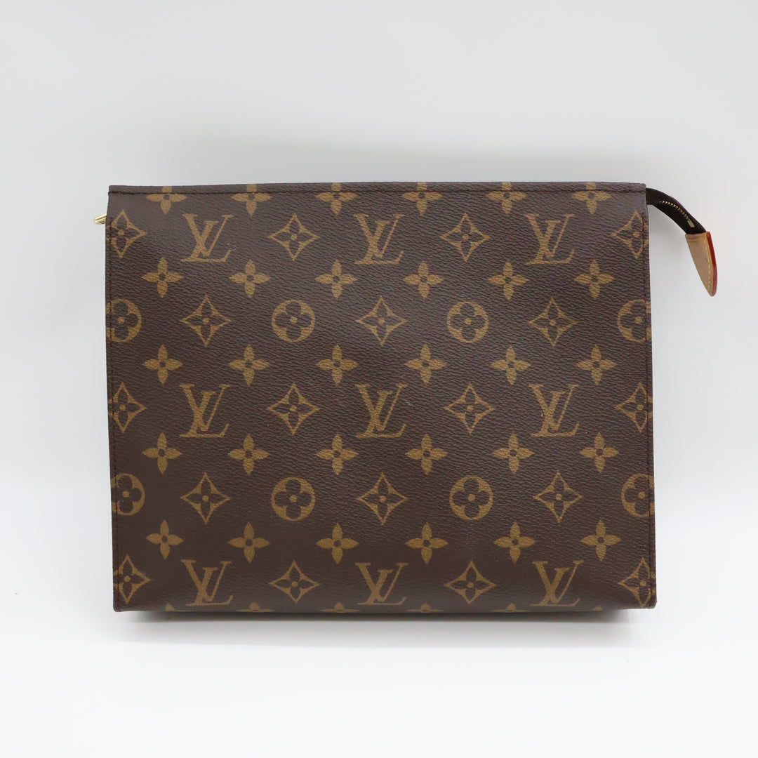 Louis Vuitton Brown Monogram Toiletry Pouch 26 Bag