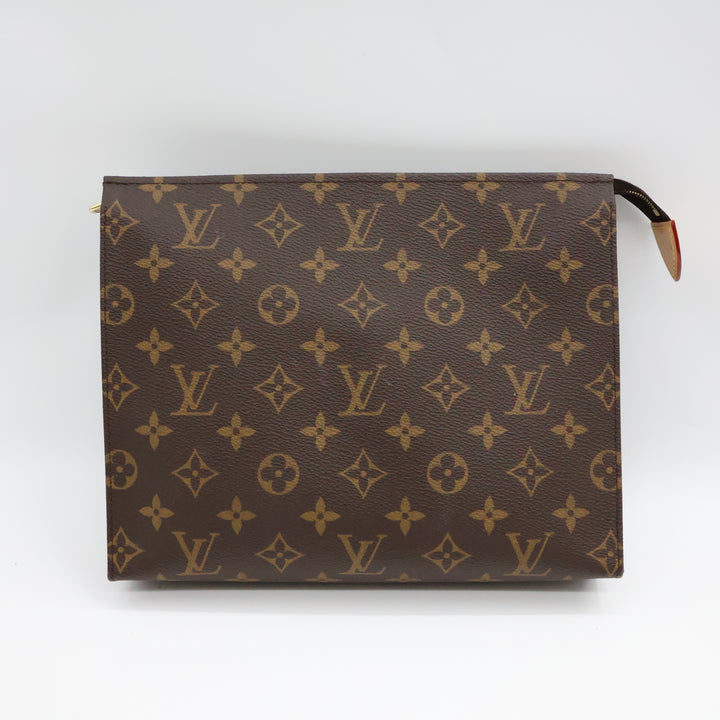 Louis Vuitton Brown Monogram Toiletry Pouch 26 Bag