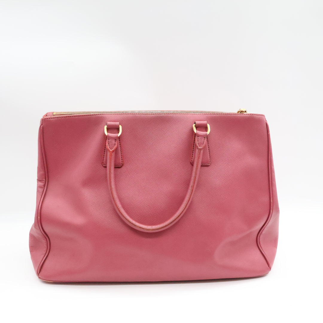 Prada Galleria Lux Saffiano Tote Pink Leather Handbag