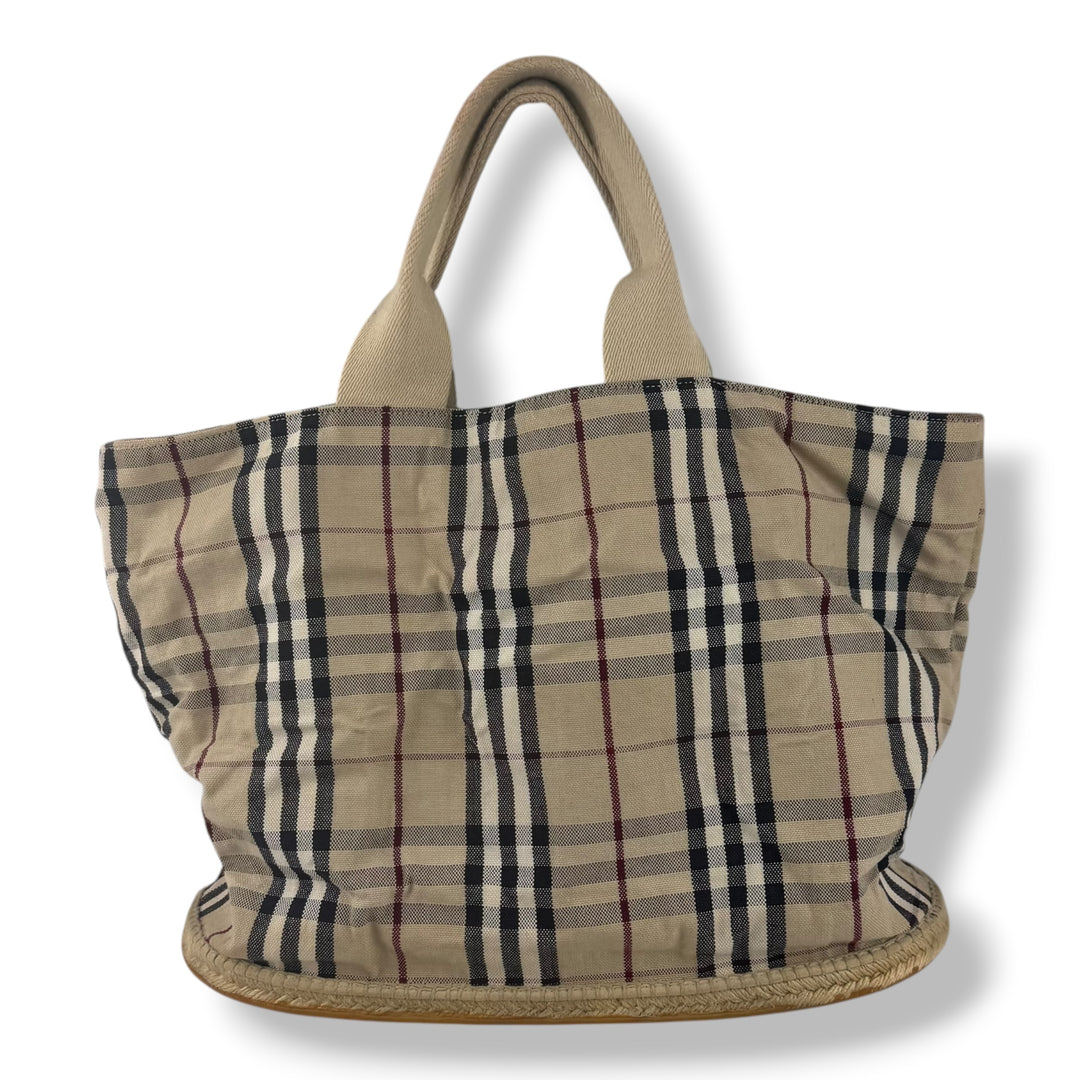 Burberry Cloth Vintage Check Tote Bag