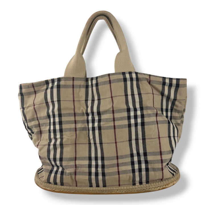 Burberry Cloth Vintage Check Tote Bag