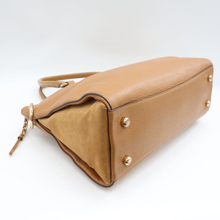 Coach Tan Mia Satchel Bag