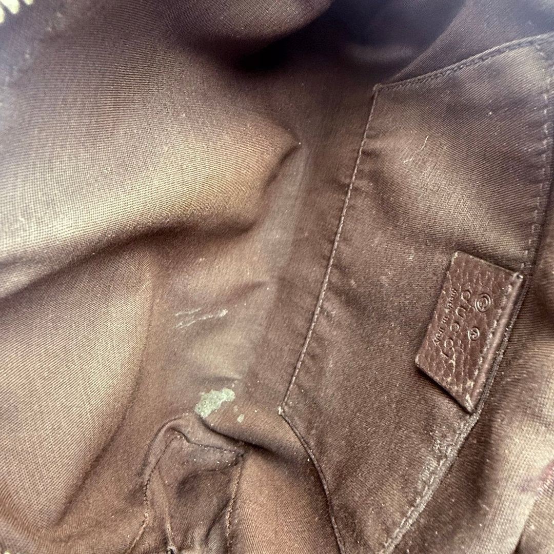 Gucci GG Supreme Beige Belt Messenger Bag